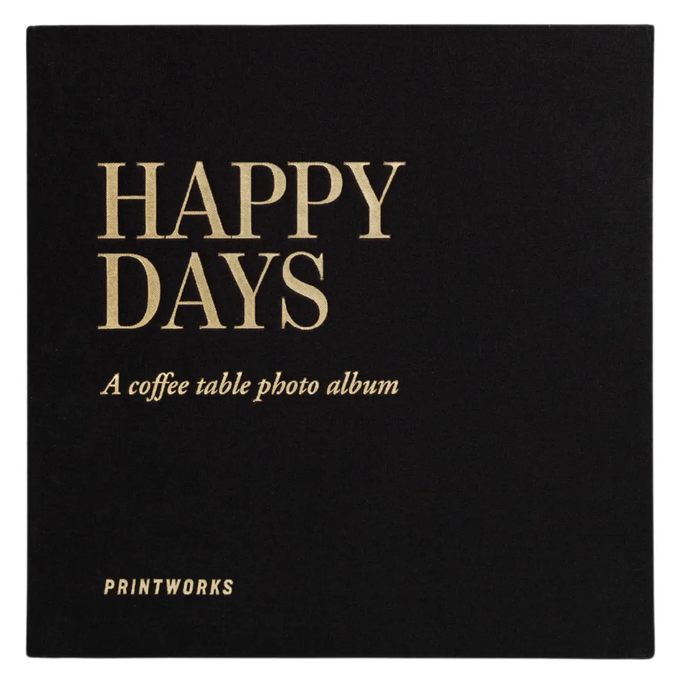 Printworks Photo Album Happy Days, Black - Album