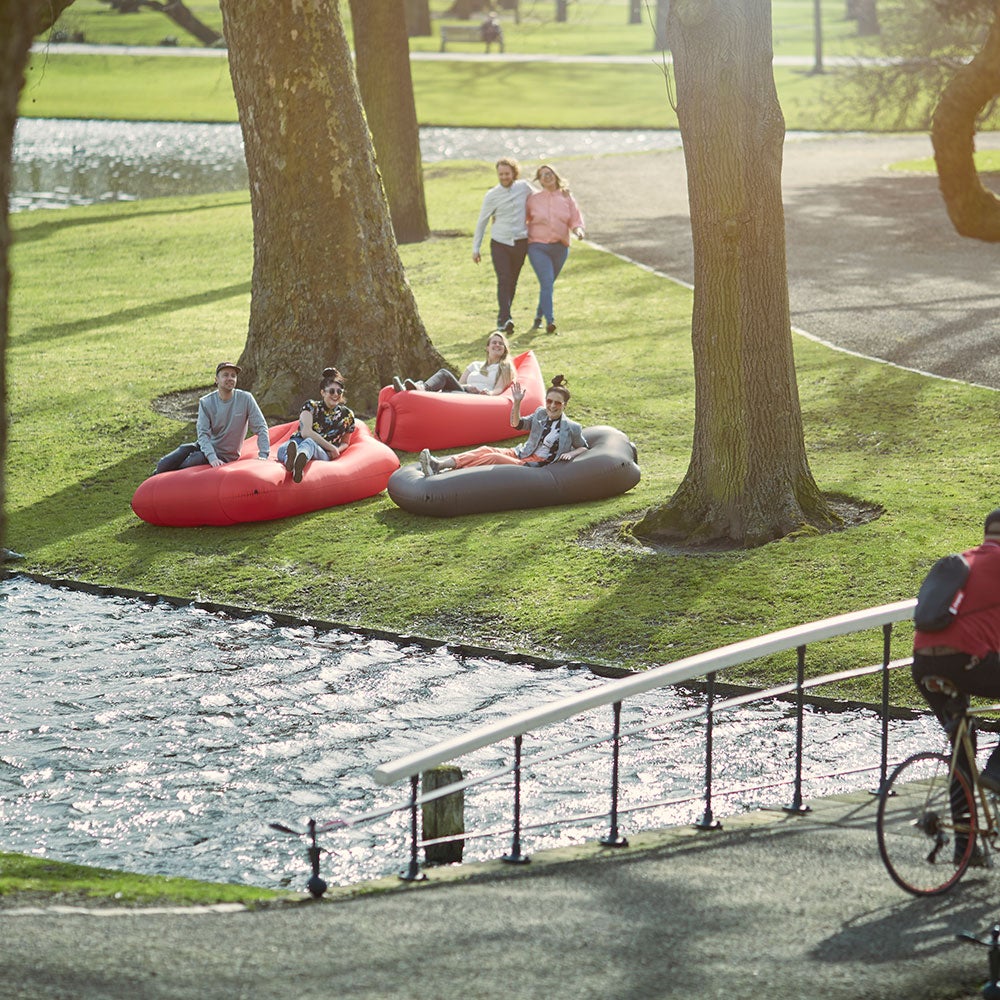 Lamzac oppustelig divan jungle green 