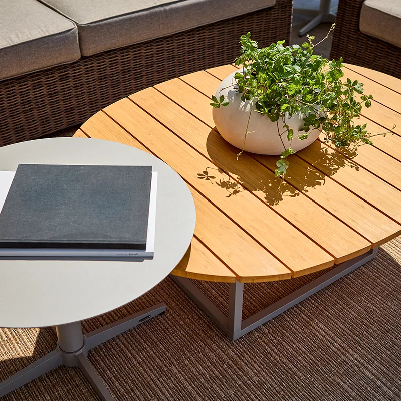 Olive sofabord 80x110 cm khaki / Bamboo