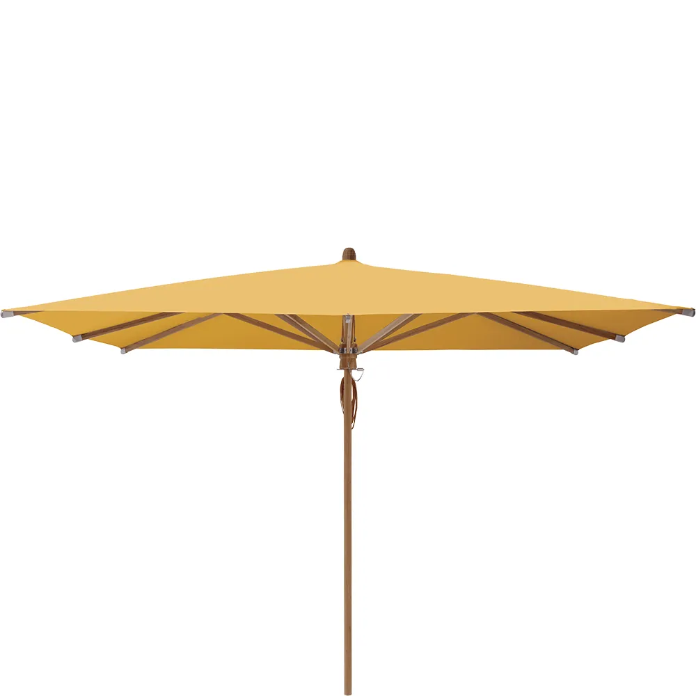 Glatz Teakwood parasoll 330×330 cm Kat.5 617 Safran