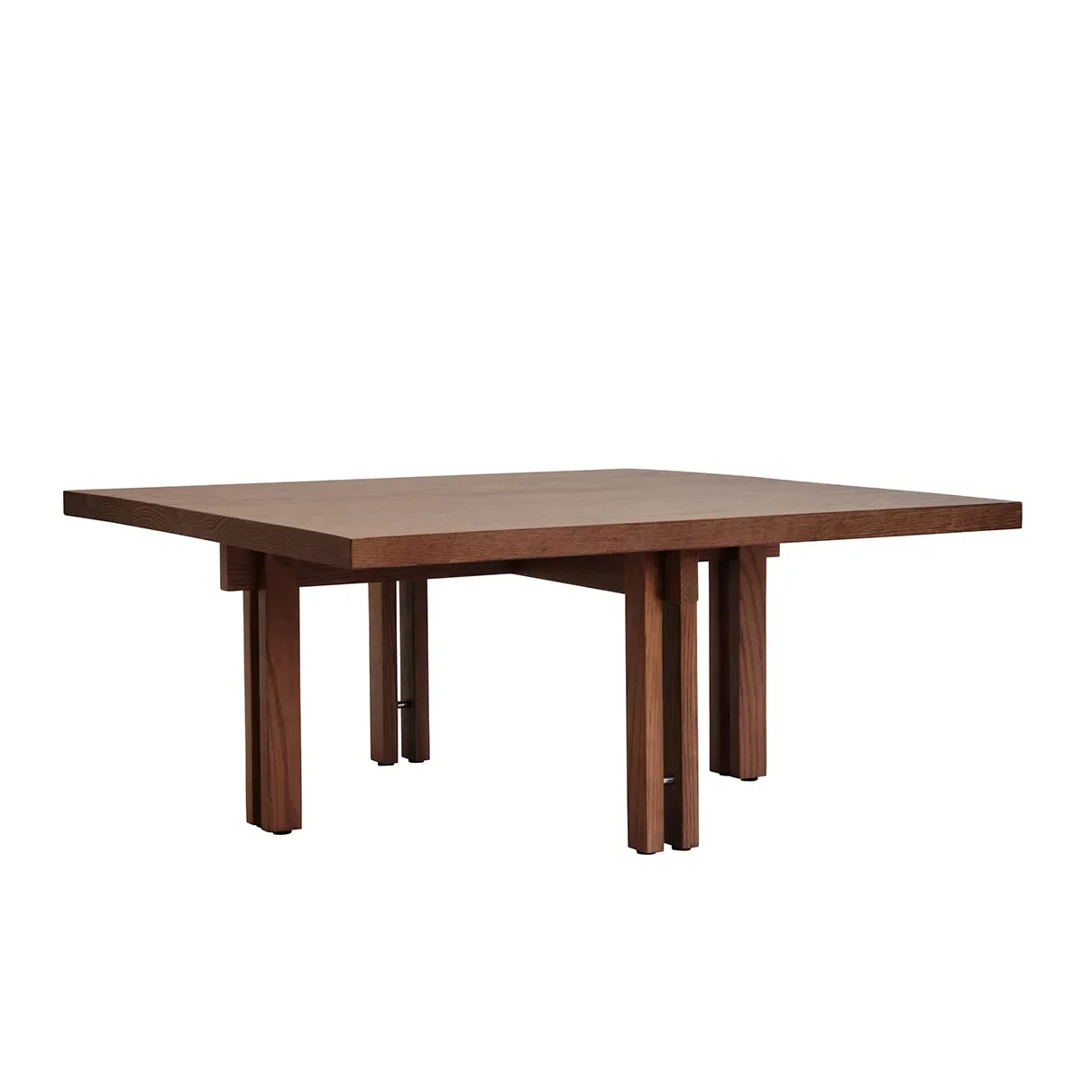 Sofabord i eg 80x80 Plinth Classic Brown Oak