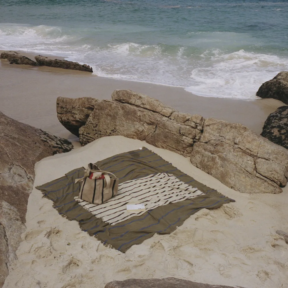 Badehåndklæde i økologisk bomuld Alee