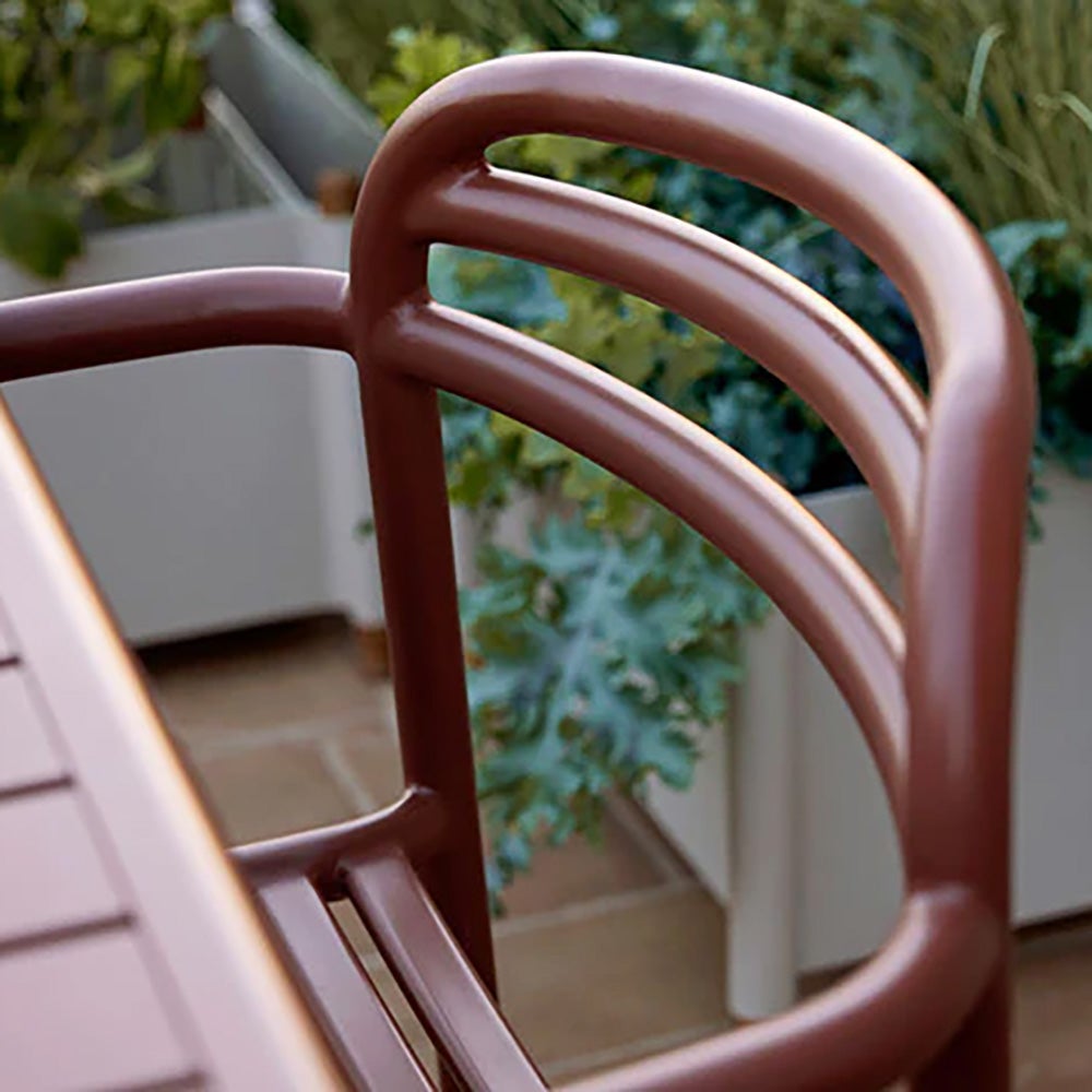 Bliss spisebord inkl. to stole med armlæn - Sand aluminium