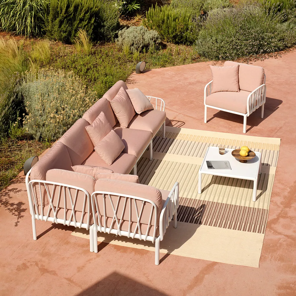 Komodo 5 hjørnesofa White - Grigio