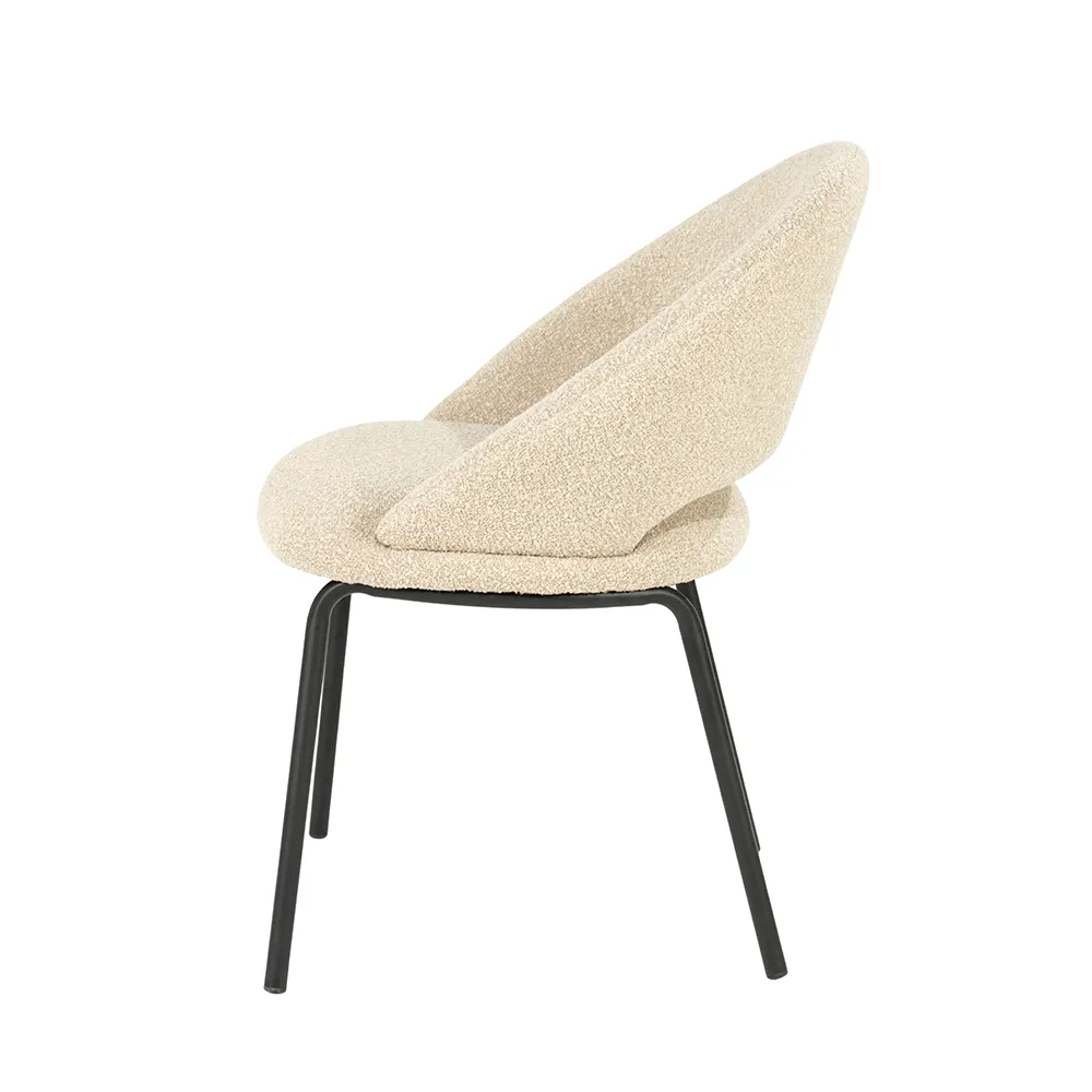 Spisebordsstol Nido Taupe med armlæn