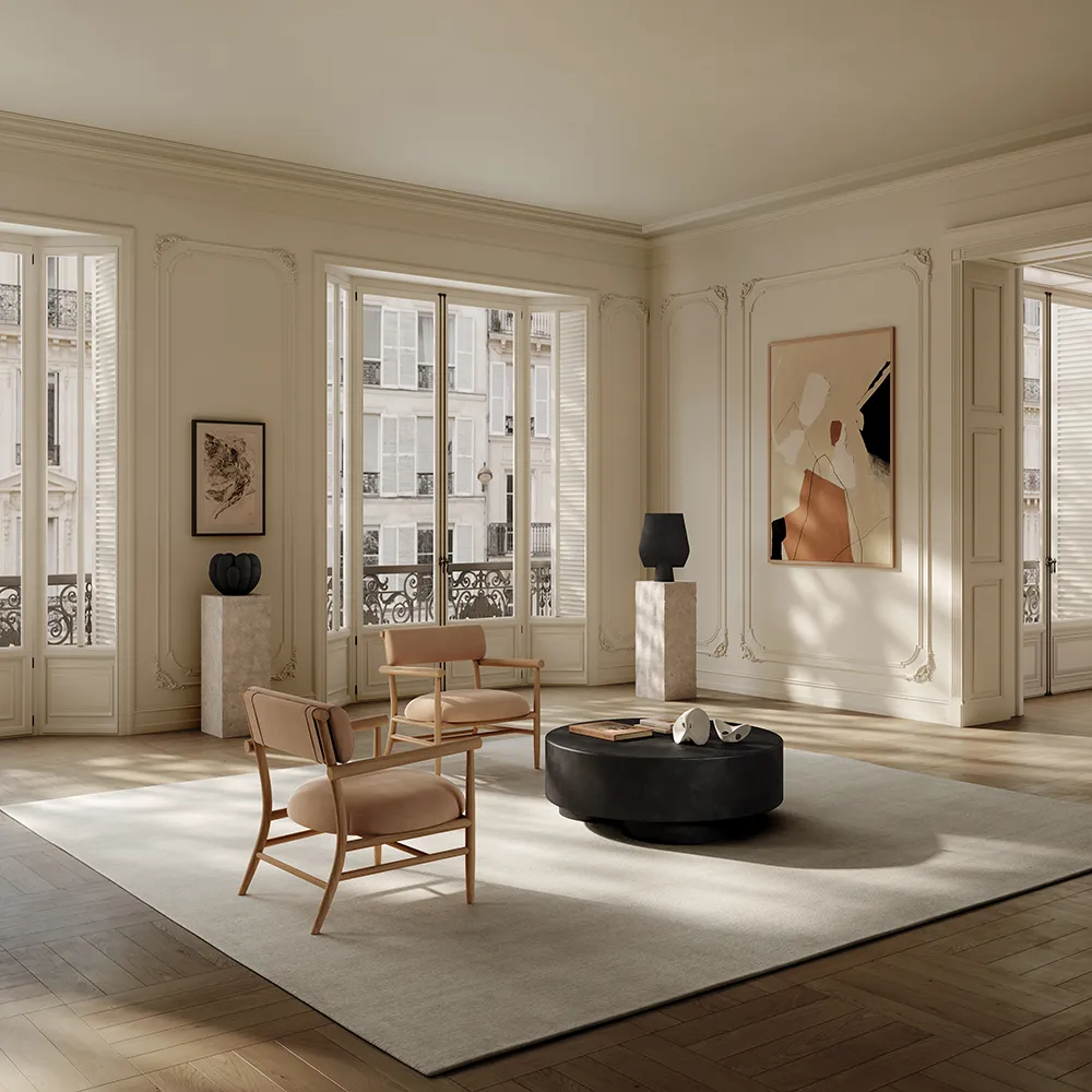 Big Foot Soffbord stort - Kaffe