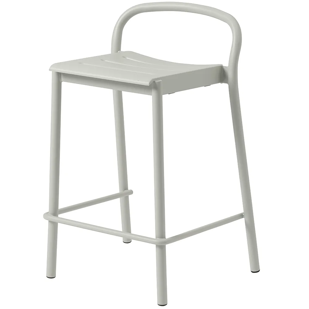 Muuto, Linear Steel Lav barstol Grey