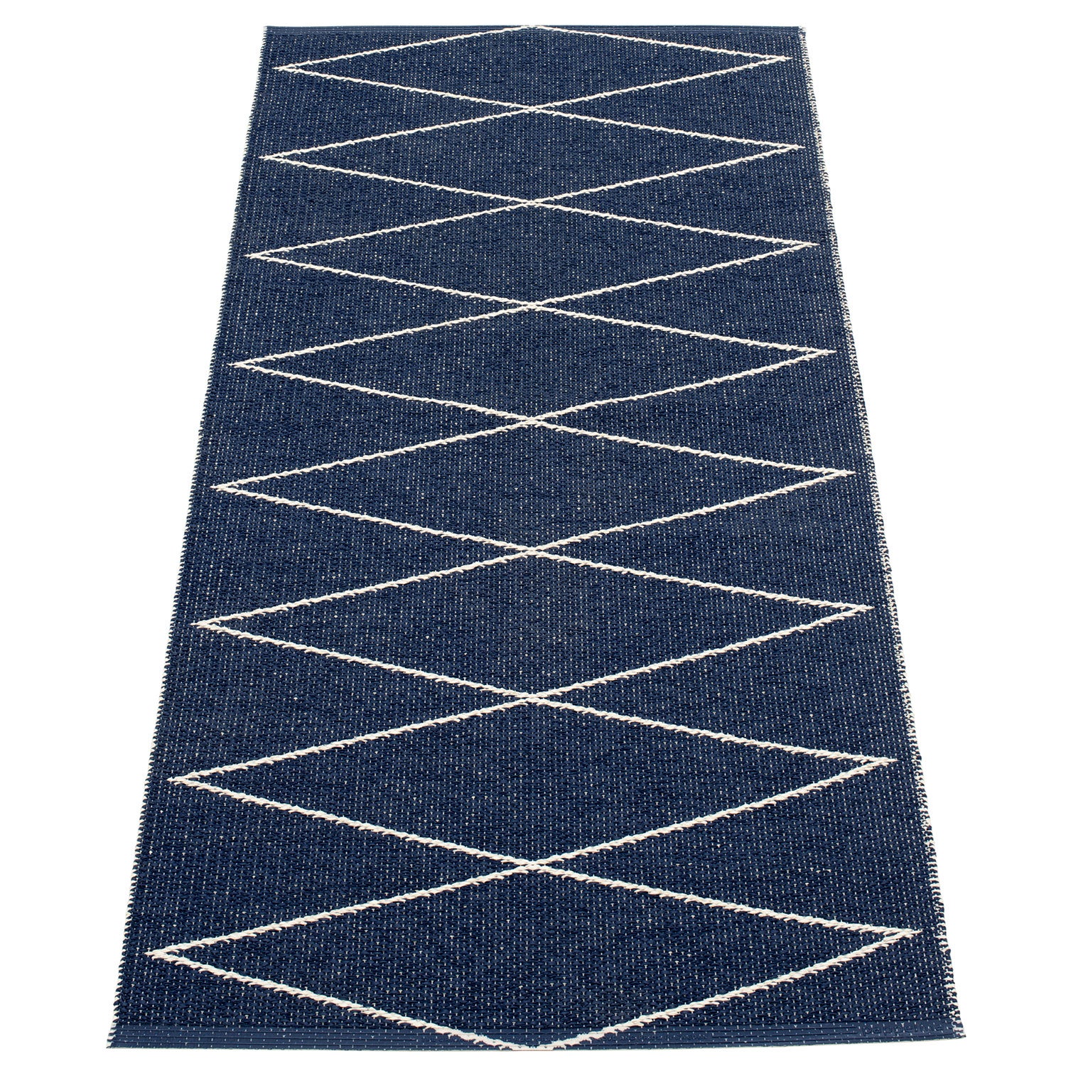 Pappelina, Max tæppe 70x160 cm darkblue / vanilla