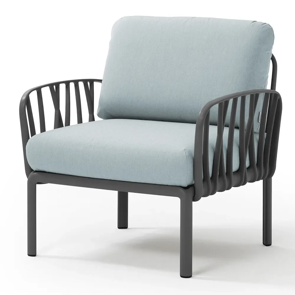 Nardi, Komodo lænestol Anthracite - Ghiaccio Sunbrella