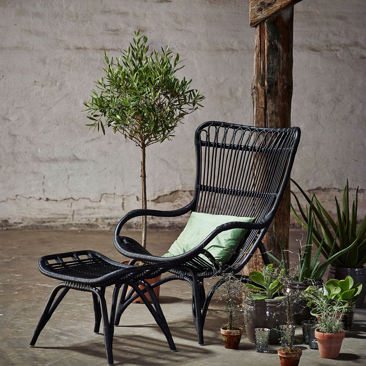 Monet Rottingsstol Sort