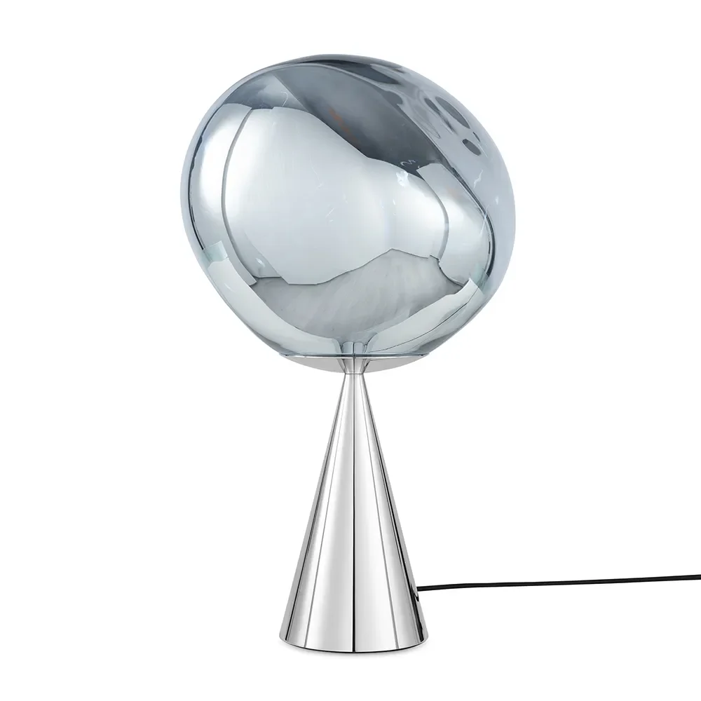 MeltBordlampe Silver/Silver LED