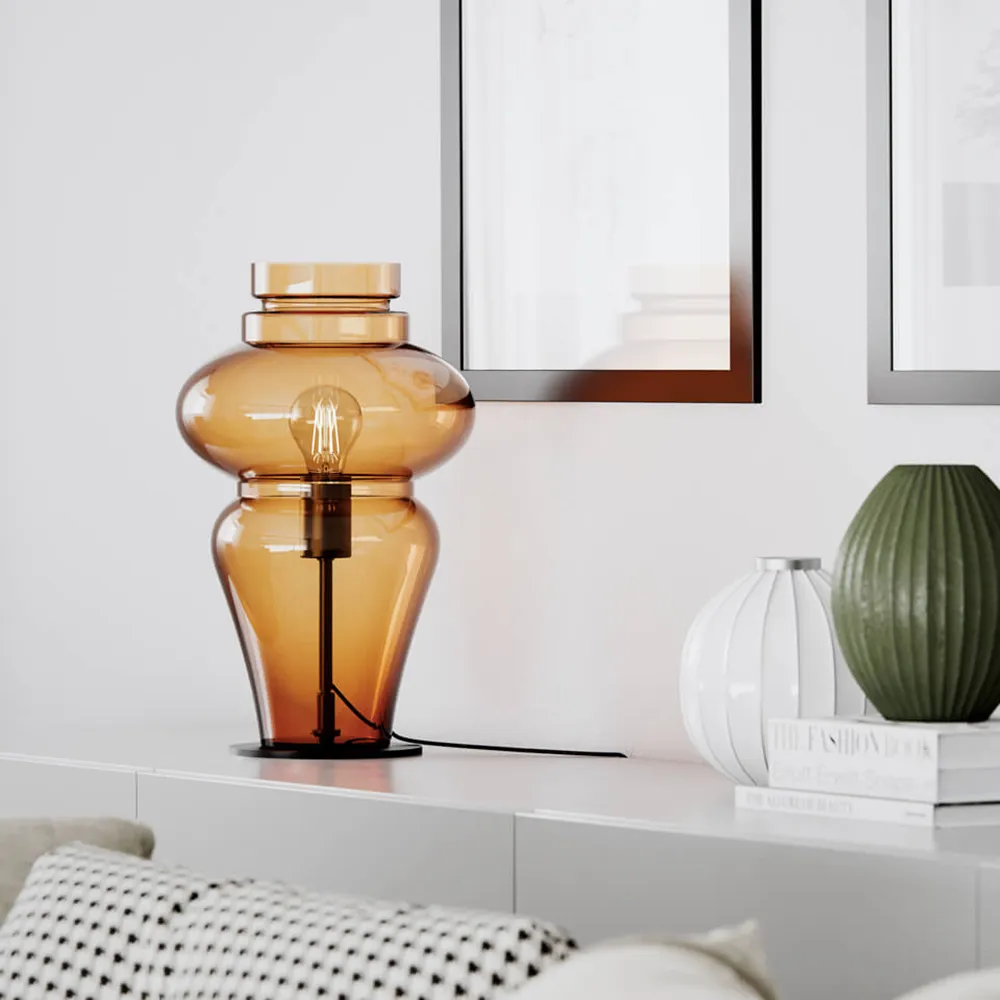 Dolores bordlampe cognac
