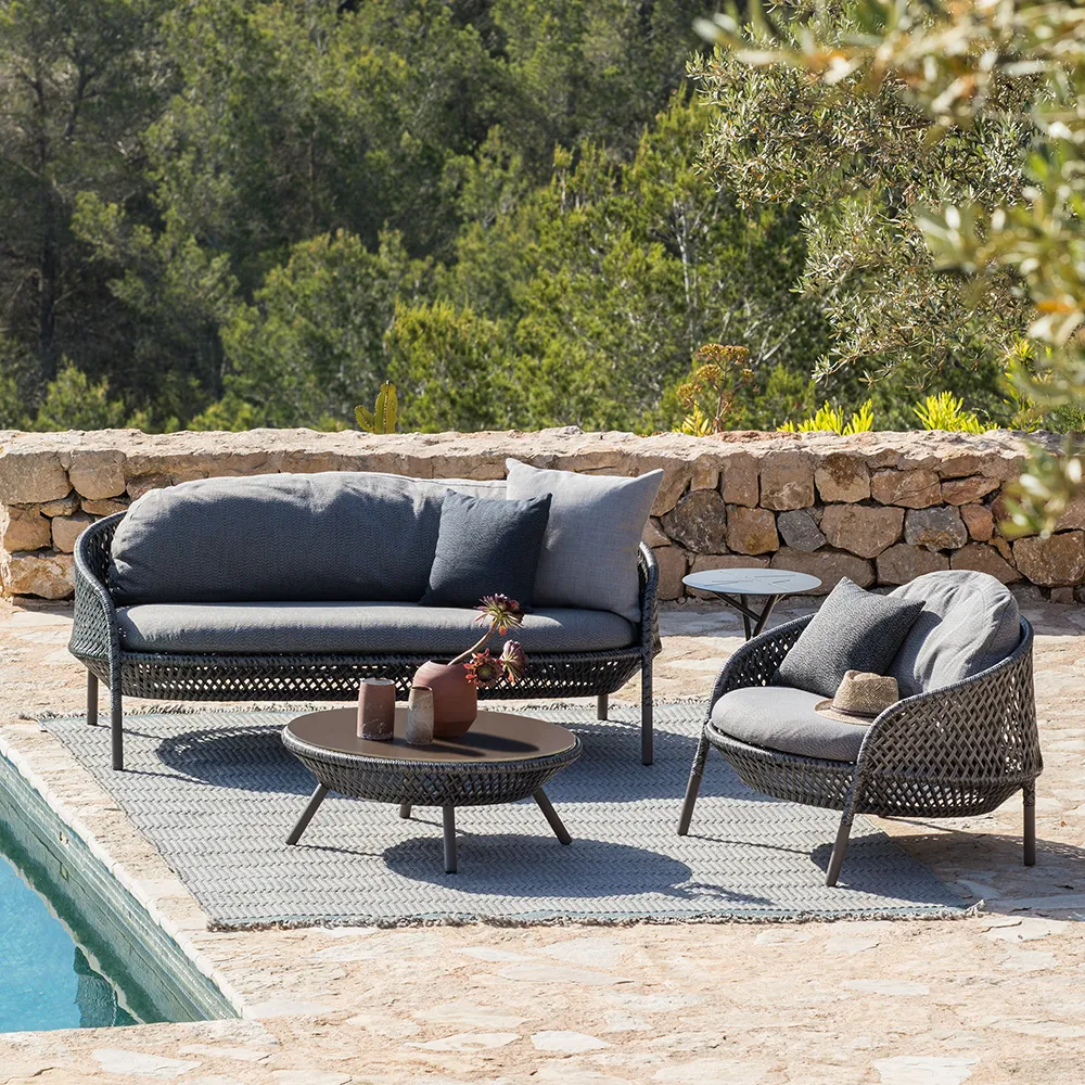 AHNDA 2-personers sofa ABR vulcano 0305 graphite 0108