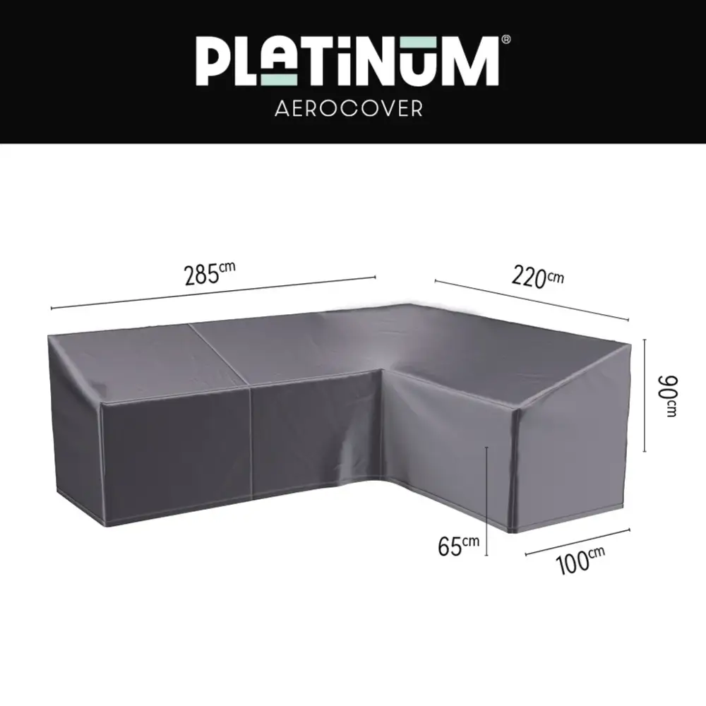 Platinum Aerocover, Loungeovertræk L HB 285x220x100xH65/90 Venstre Aerocover Antracit