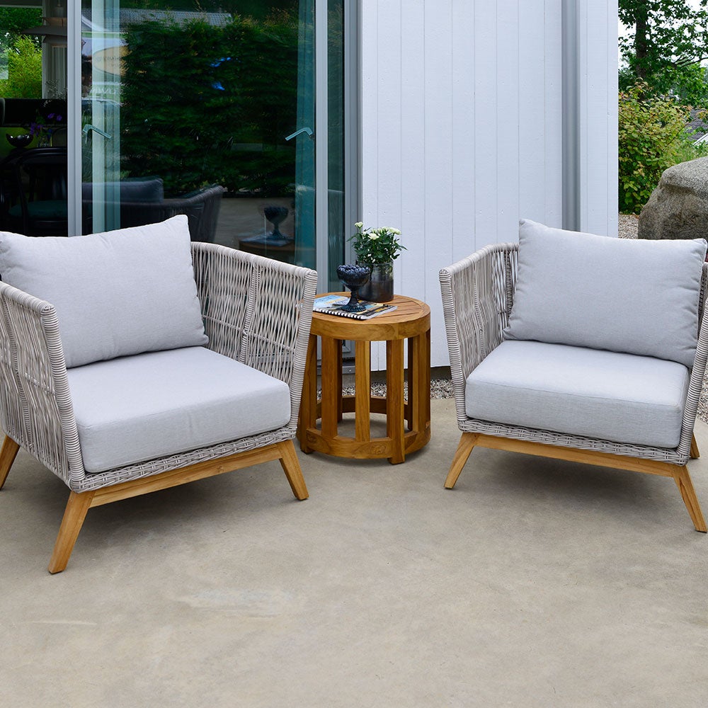 Lounge sofabord 50 cm teak