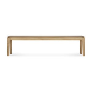 Bok Bænk Lakeret teak 35x186 cm