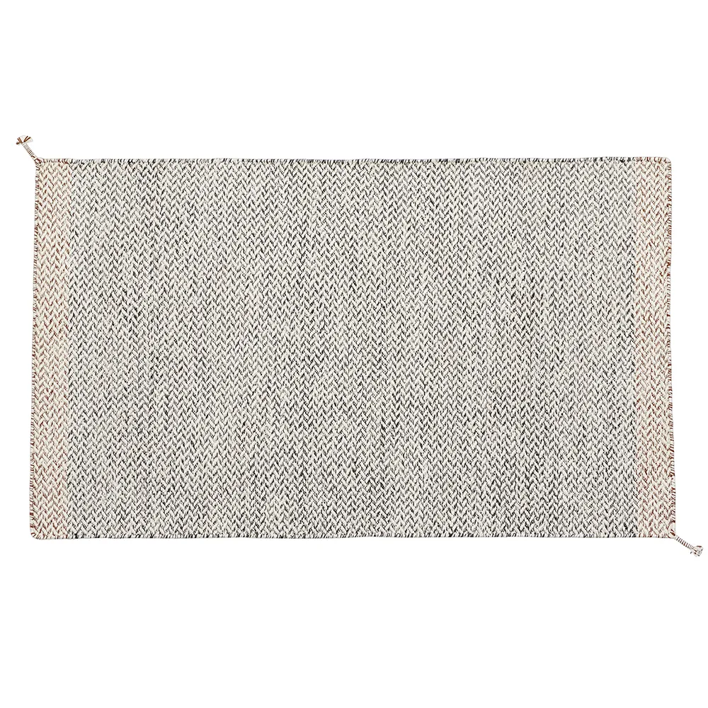 Muuto, Ply Tæppe 140x85 cm Black/White