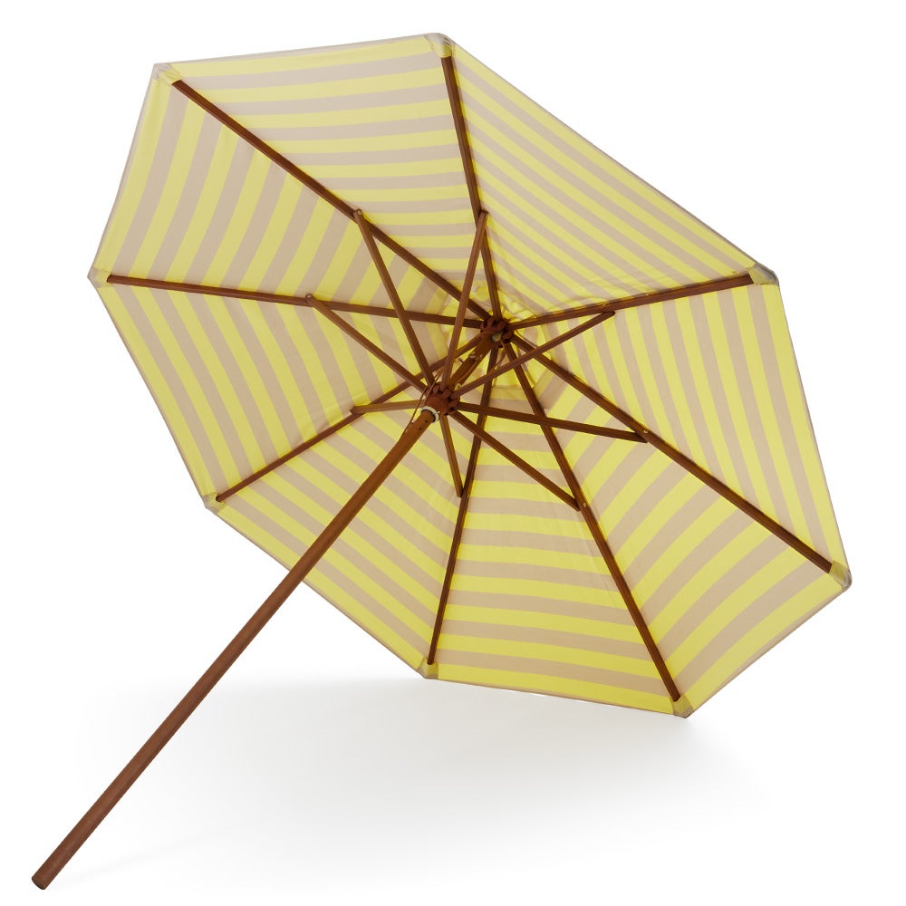Messina Parasol Ø300 Lemon/Sand Stripe 
