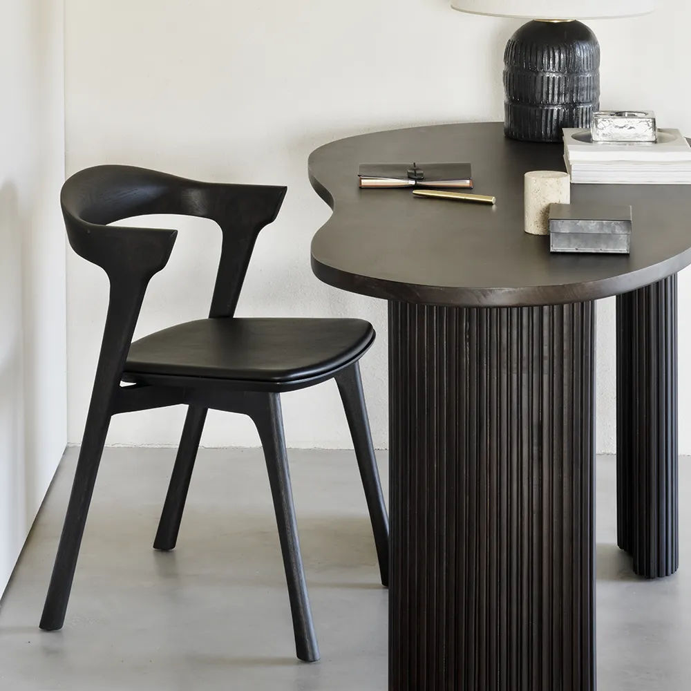 Bok Spisebordsstol  Brun eg/Brown leather 