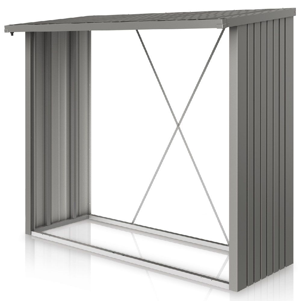 Woodstock brændelager 230 cm mørkegrå