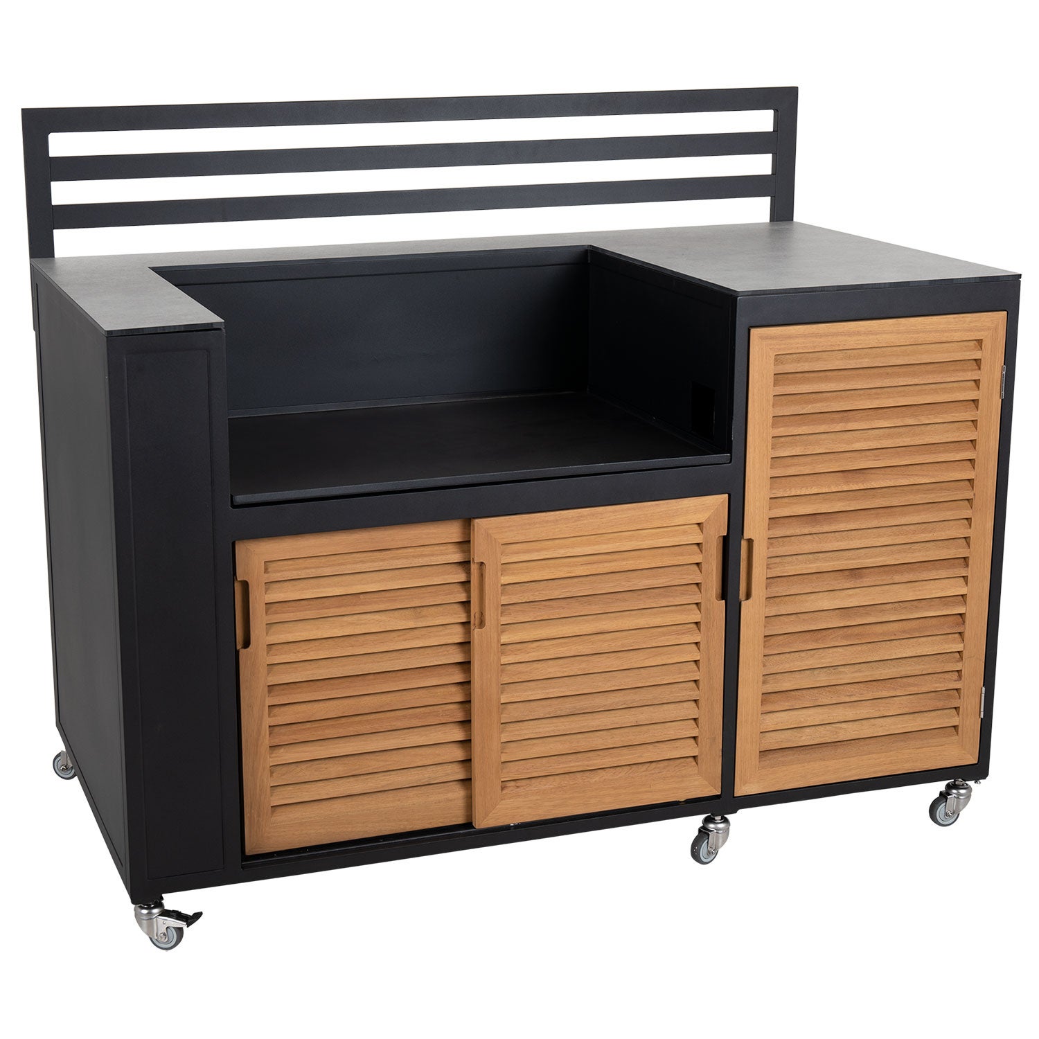 Fornax Udekøkken Sort/Teak Brafab