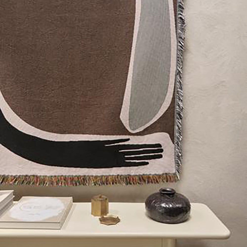 Pose Tapestry Tæppe Coffee