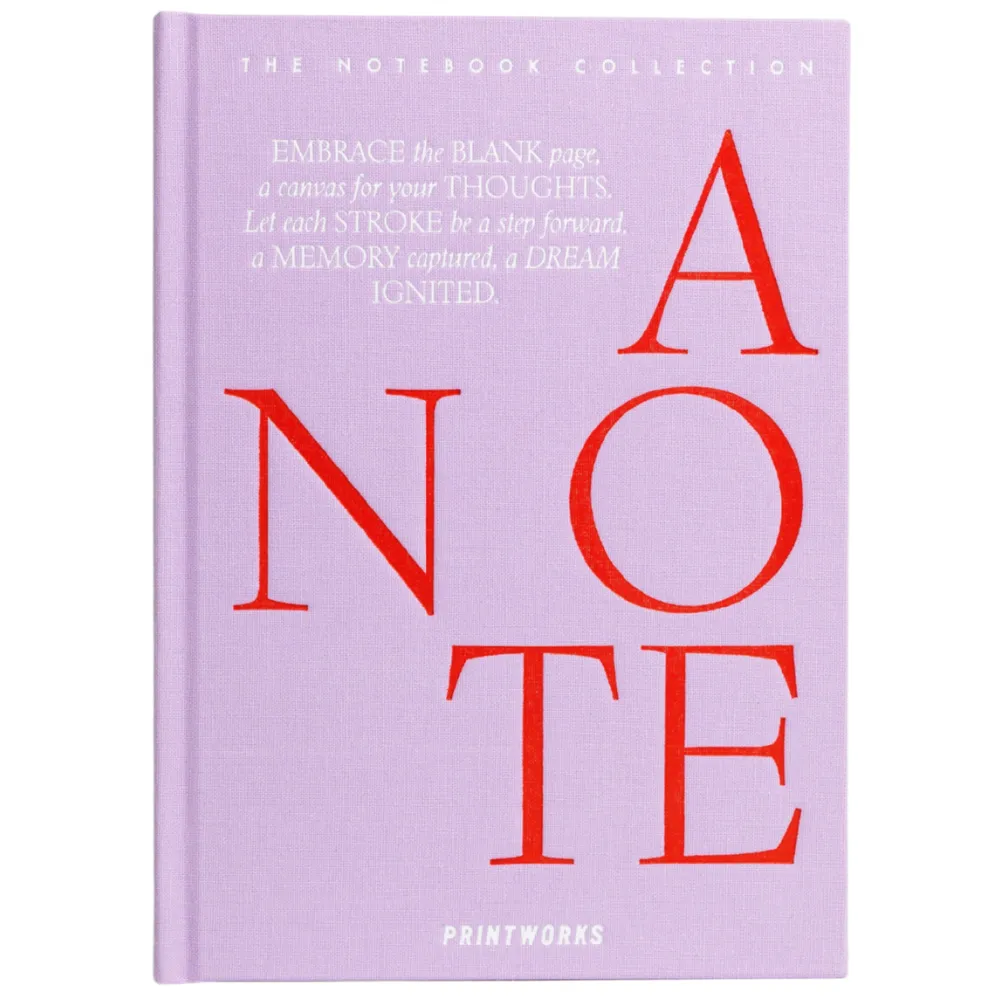  Notesbog - Bare en note, Lila