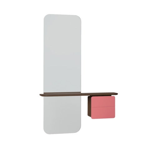 One More Look Spejl Mørk eg/Nuance Rose