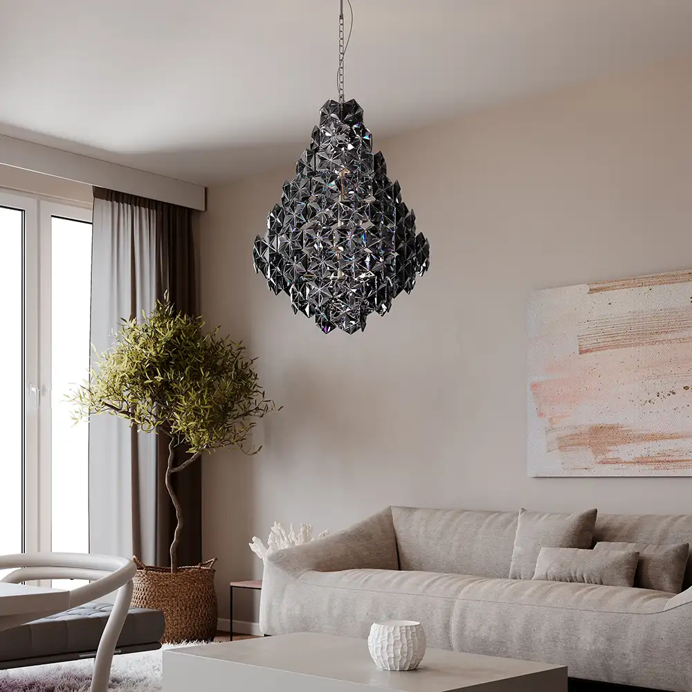 Monarque Grande Loftlampe Ø58cm sort