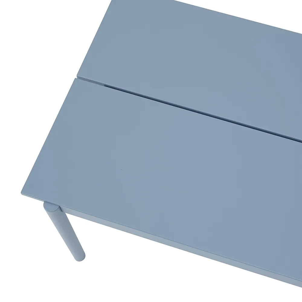 Linear Steel Spisebord 220x90 cm Pale Blue 
