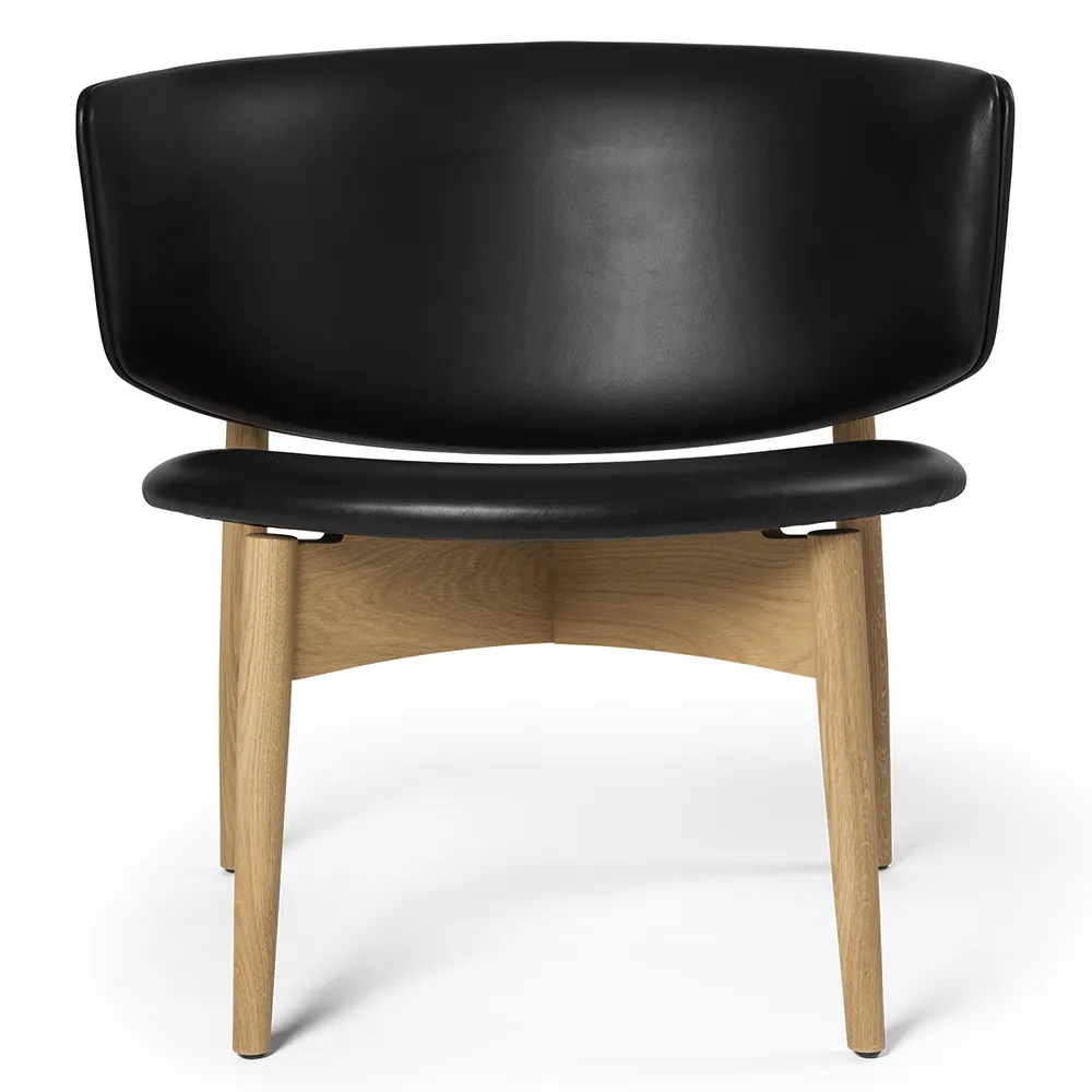 Ferm Living, Herman Loungestol Envy Leather - Oak/Black