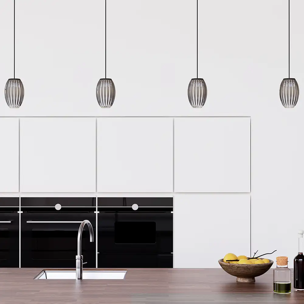 Tentacle pendel S Sort/Røgfarvet G9