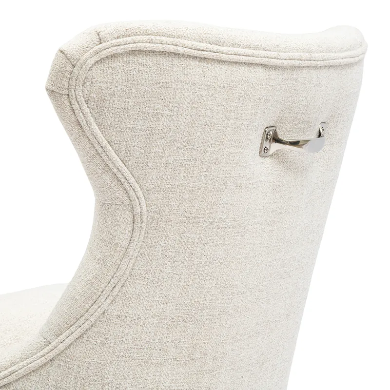 George spisestol rich tweed antique white