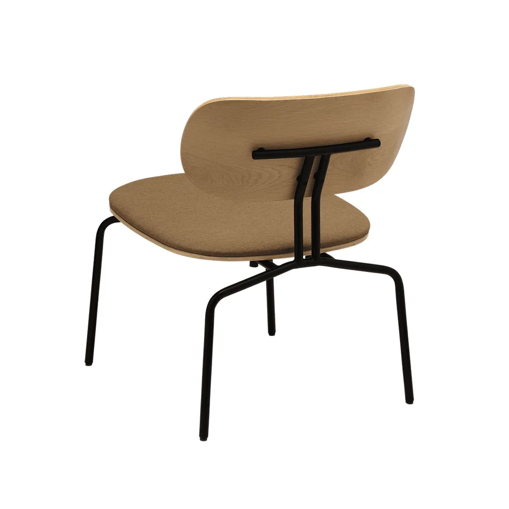 Curious Lounge Chair Eg/Sort Sugar Brown