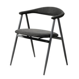 Stol med armlæn Black Barley/Anthracite