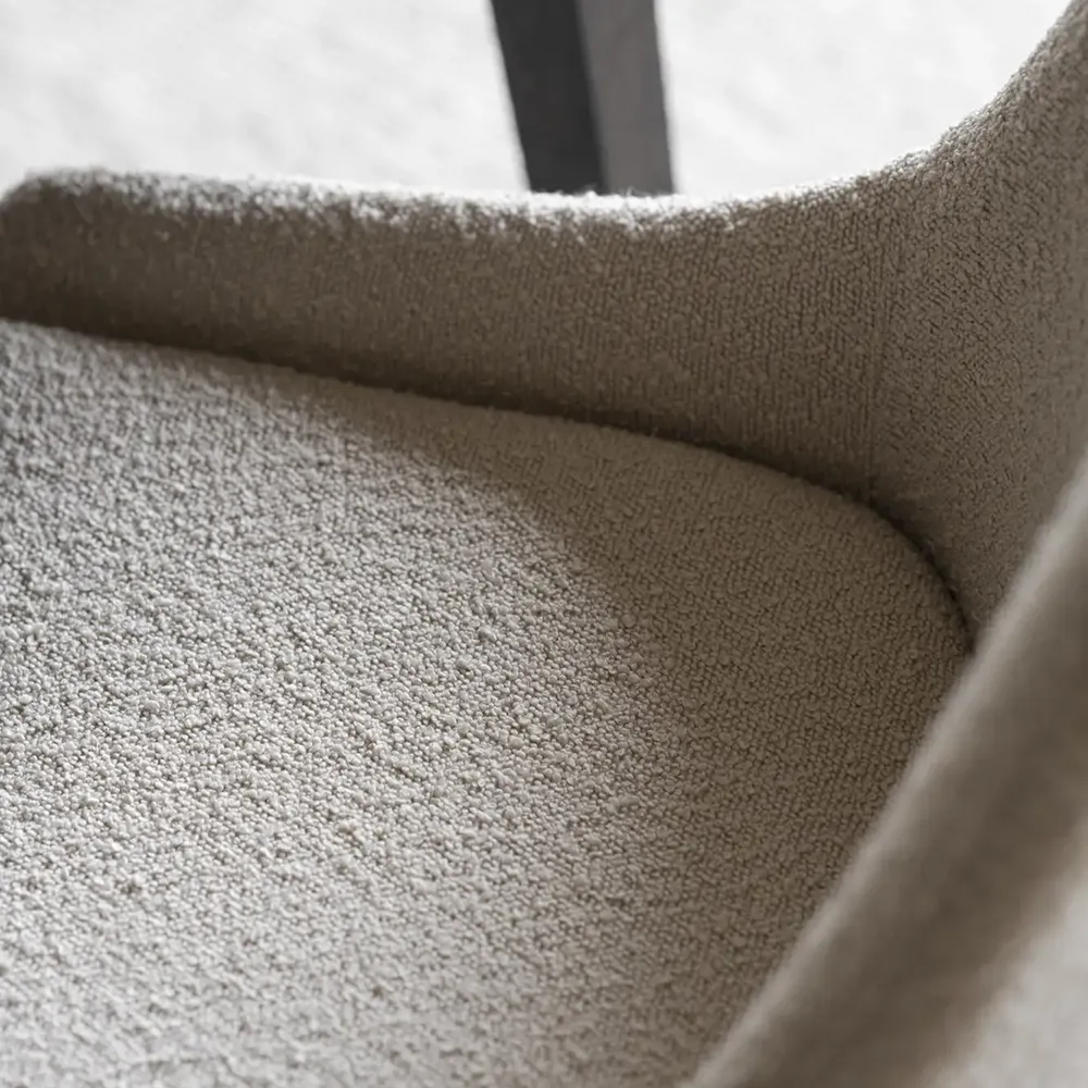 Sierra spisebordsstol beige bouclé stof