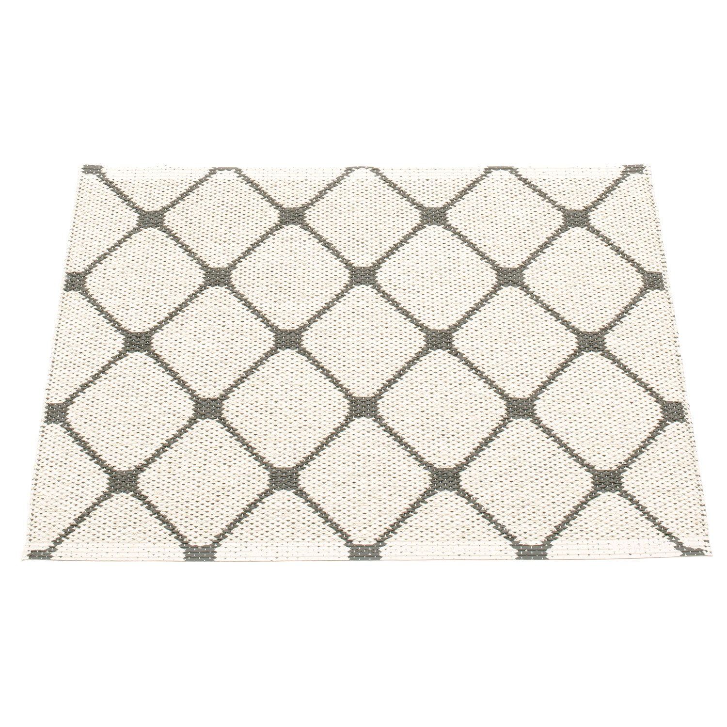 Re tæppe 70x60 cm charcoal / vanilla 