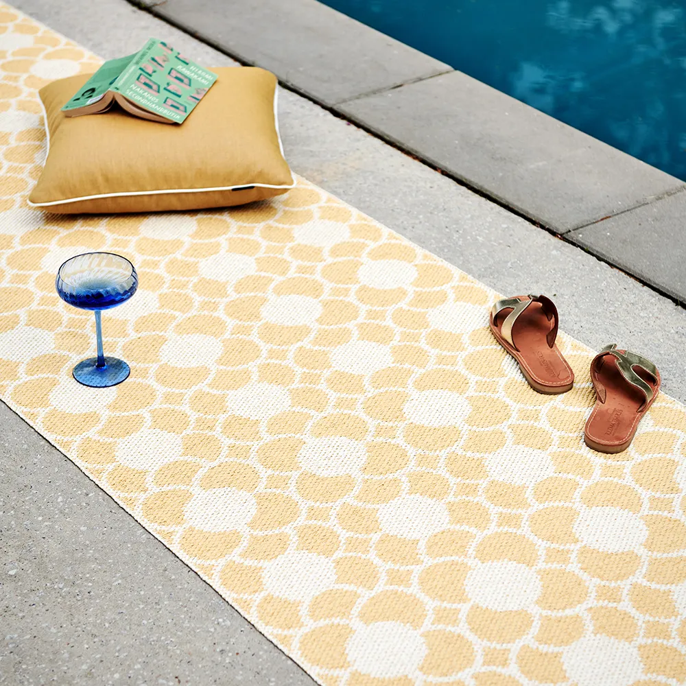 Anya tæppe Pale Yellow/Vanilla 70 x 300 cm