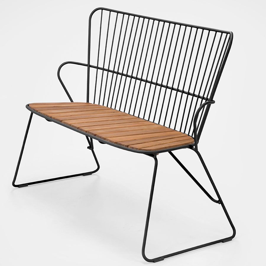 Houe, Paon bænk sort stål