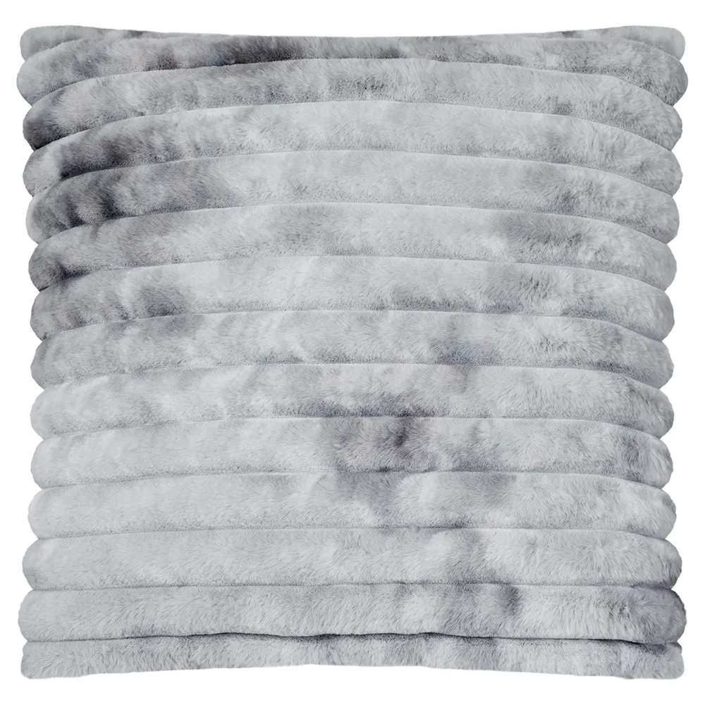 Skinnwille, Stripy pyntepude 45x45 cm Stone