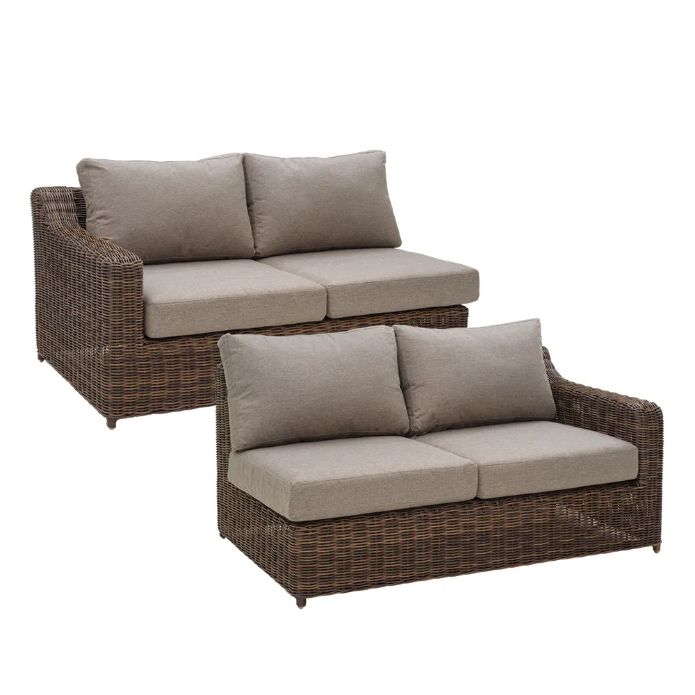 Brafab, Glendon endestykker, 2-pak  Dark brown / Soft moose