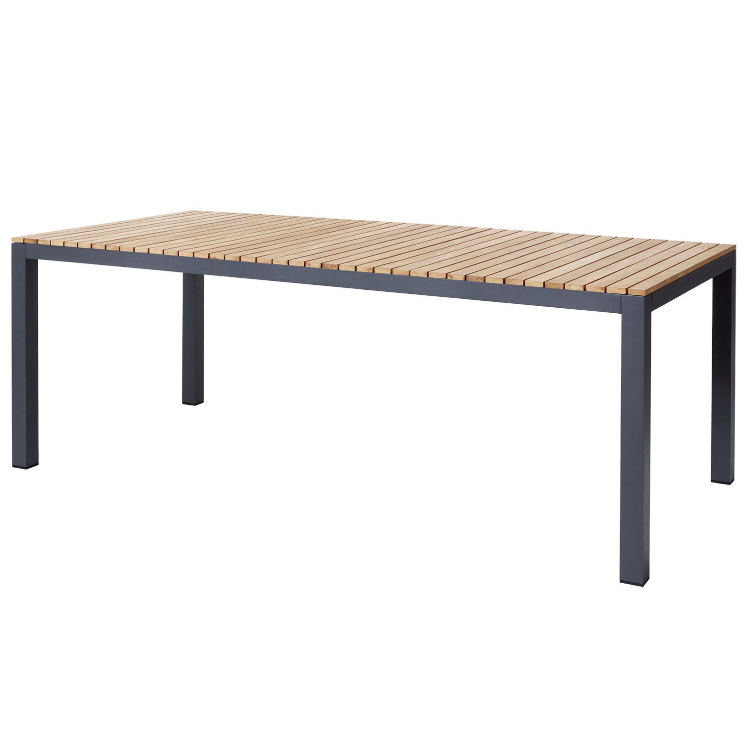 Mood Extreme Spisebord 100x208 cm teak/antracit