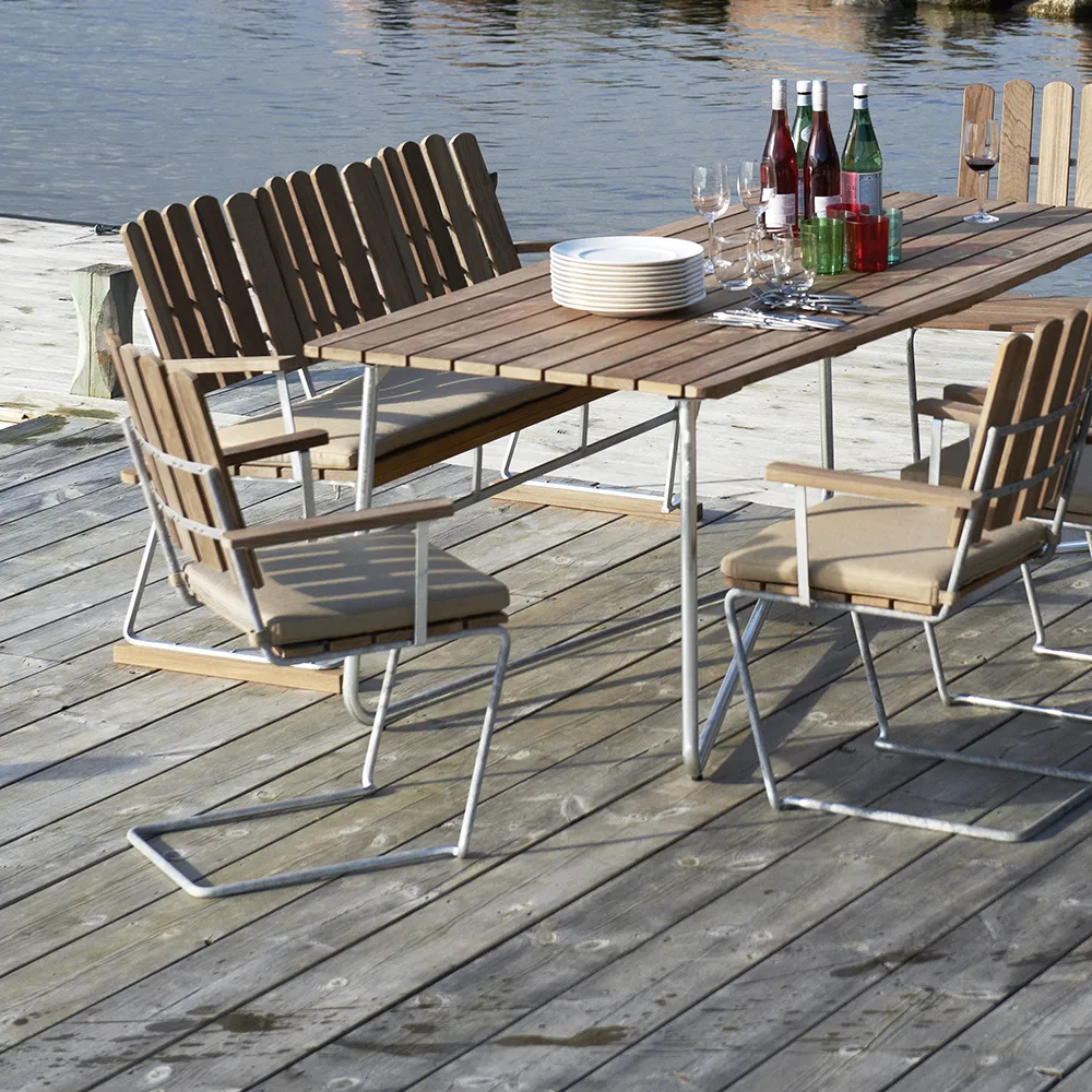 A2 Lænestol Olieret Eg Grythyttan Stålmöbler