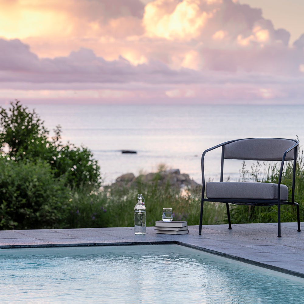 Arholma Lounge Chair Dark Grey Skargaarden