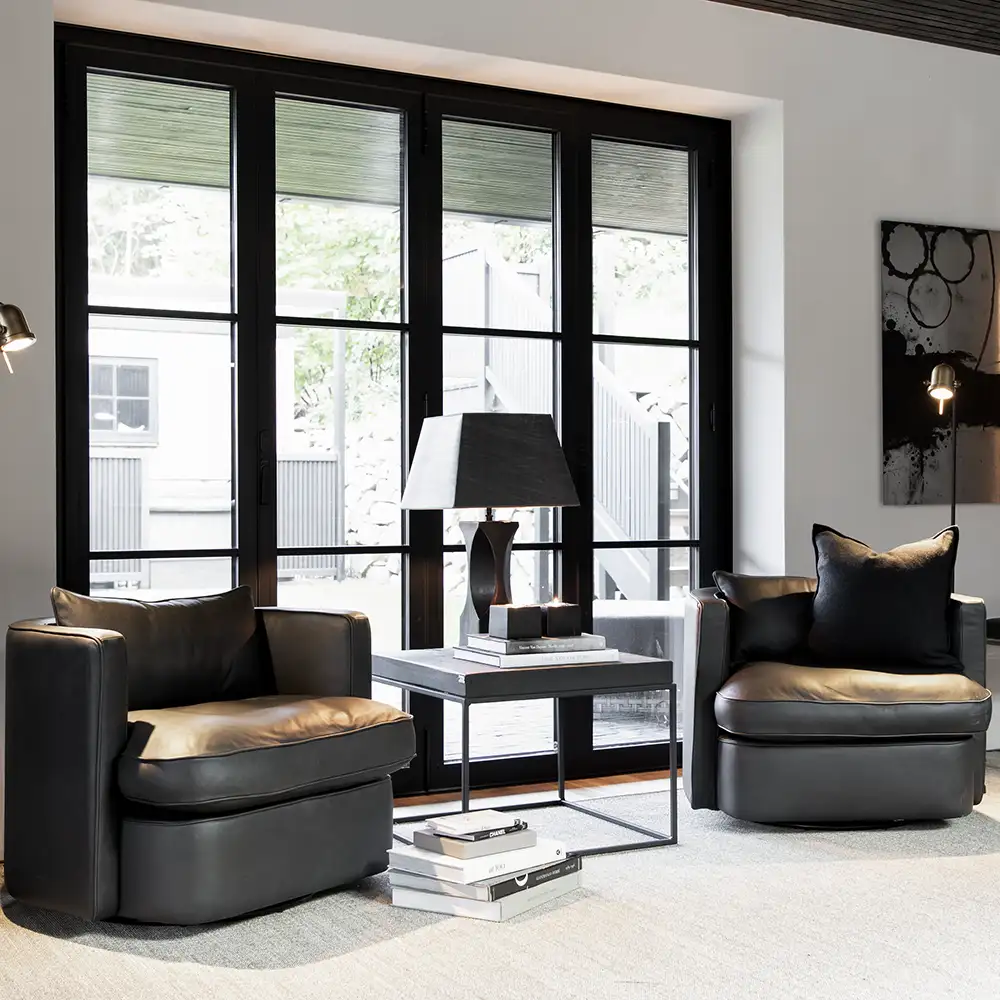 Sidebord Carlisle 65x65 cm Black Artwood