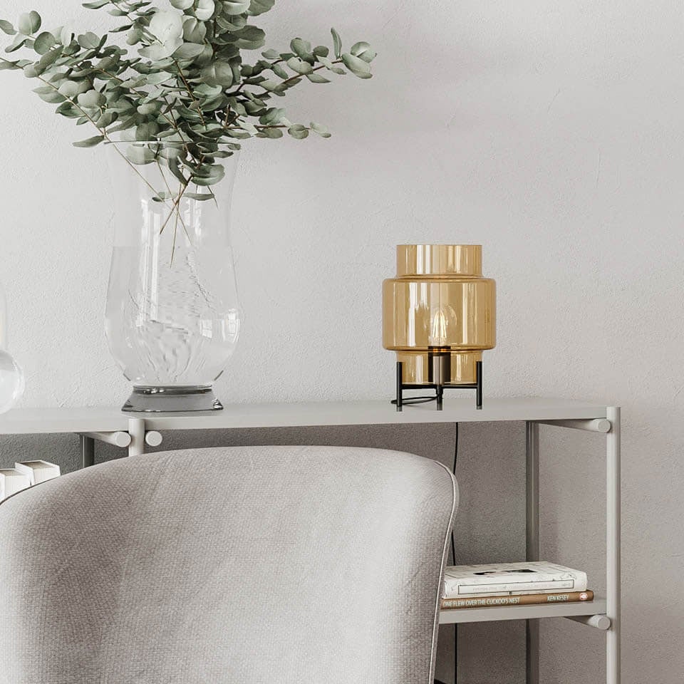 Ebbot Bordlampe H29cm Amber