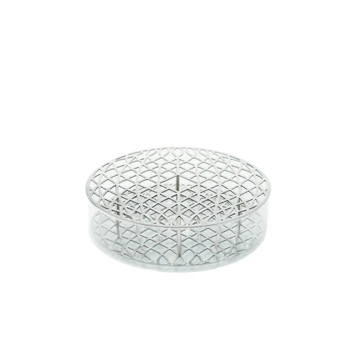 Äng Optimum Steel Ø21,9xH6,2 cm Messing, Glas Klong