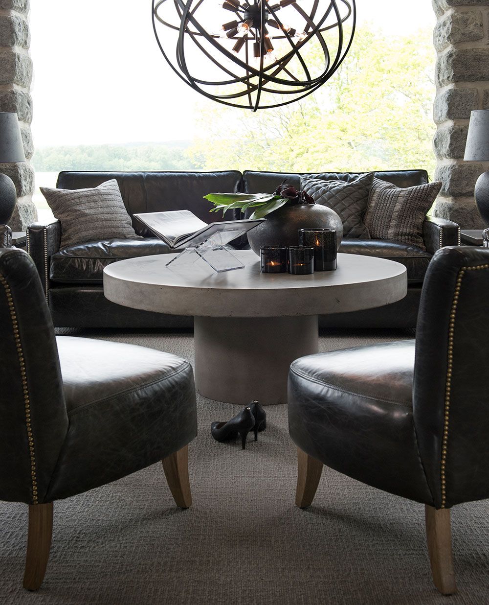 Campos Sofabord 100x100 Beton Artwood