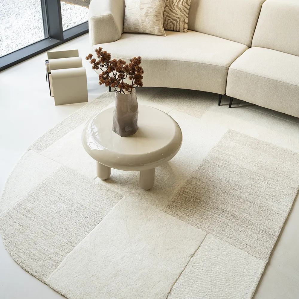 Uldtæppe Contour Off-White 290x190 cm