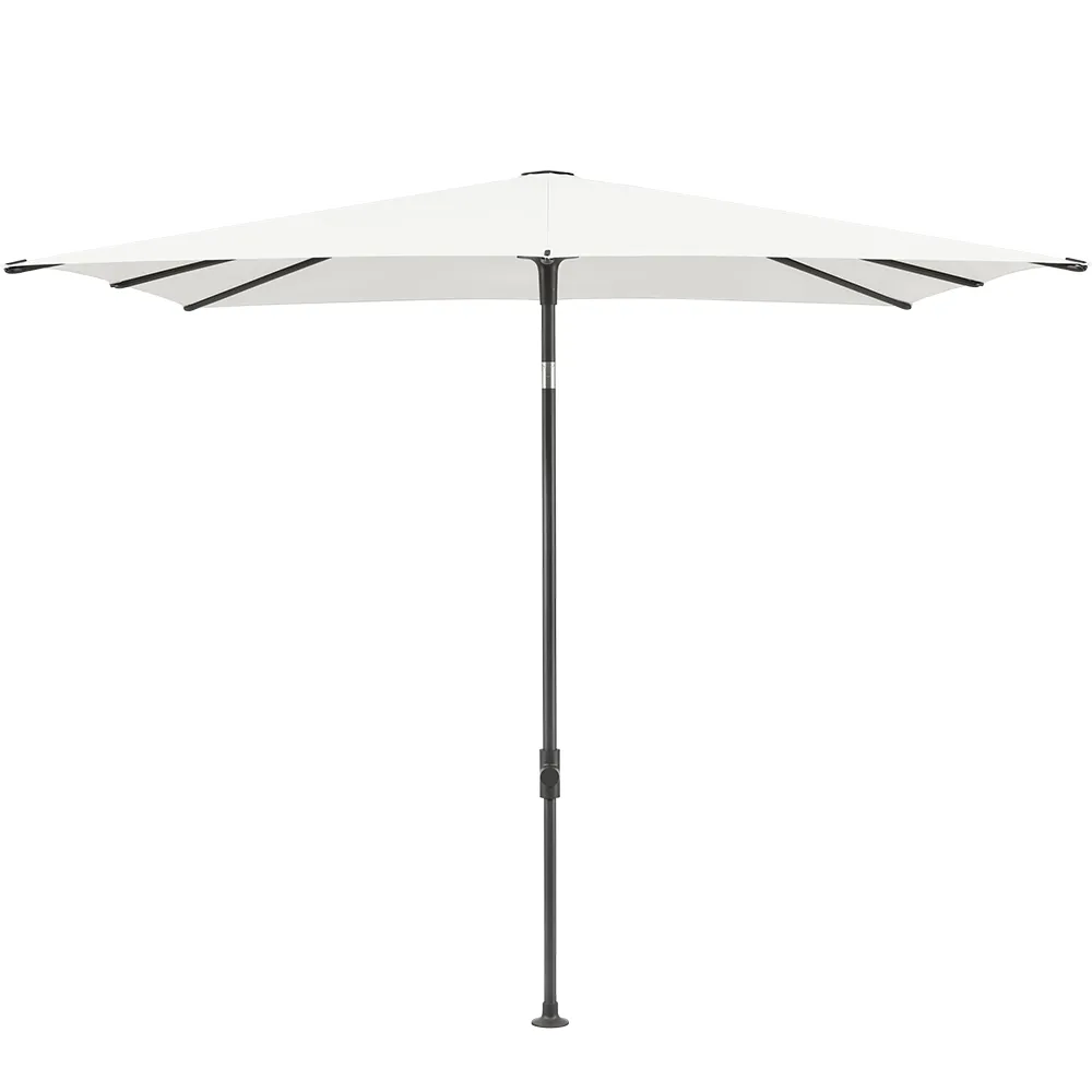 Glatz Smart parasol 250×200 cm anthracite Kat.5 510 White
